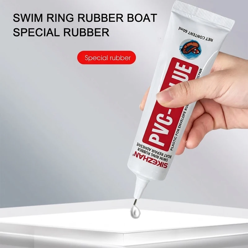 PVC Glue Inflatable Boat Swim Ring Repair Adhesive Waterproof Sealant for Air Mattress Kayak Pool Dinghy Care 60ml - SIKEZHAN