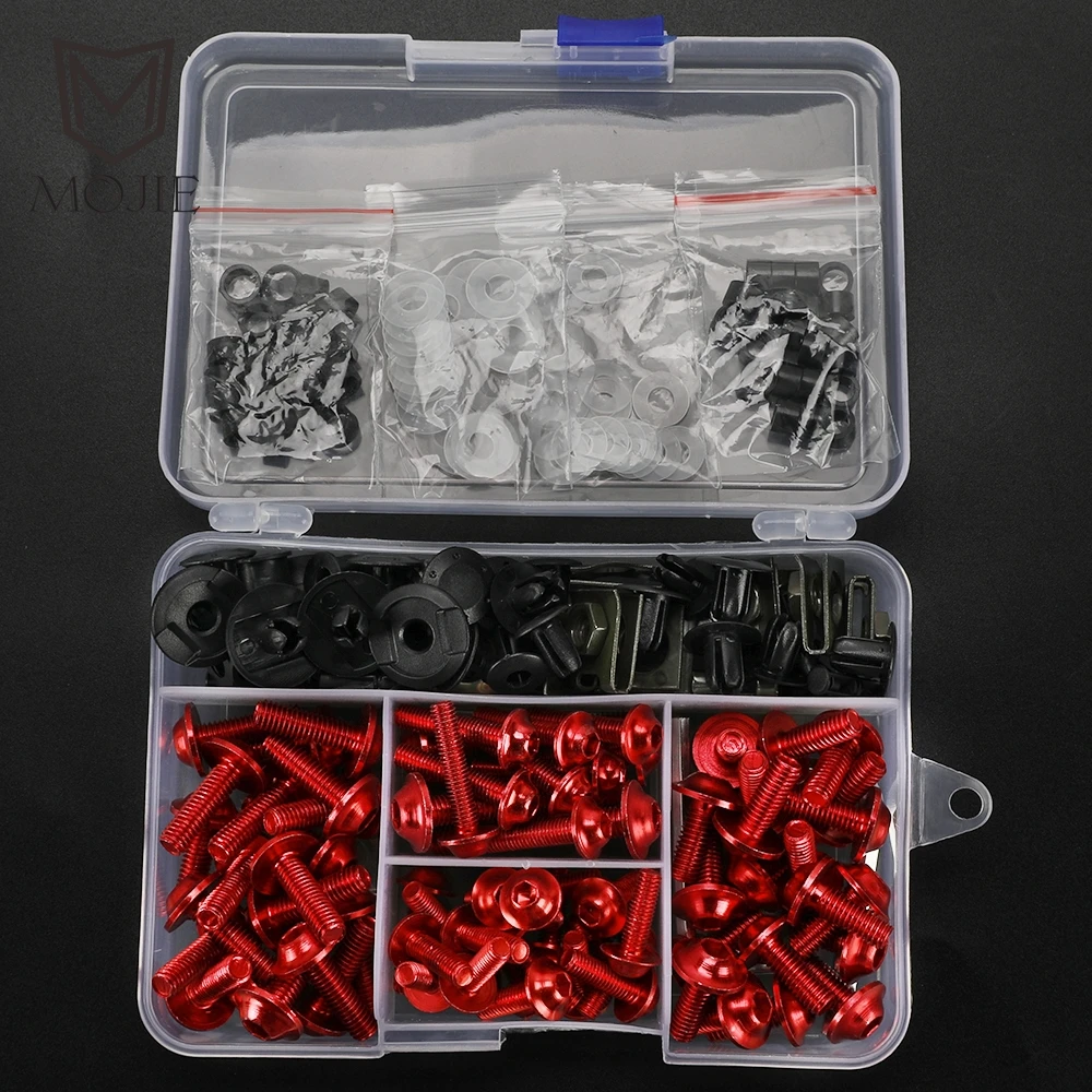 

Motorcycle Fairing Bolt Screws Kit Nut Clips For Honda CB CBR 600 400 650 900 125 150 250 500 300 929 954 1000 1100 R /RR/F/X