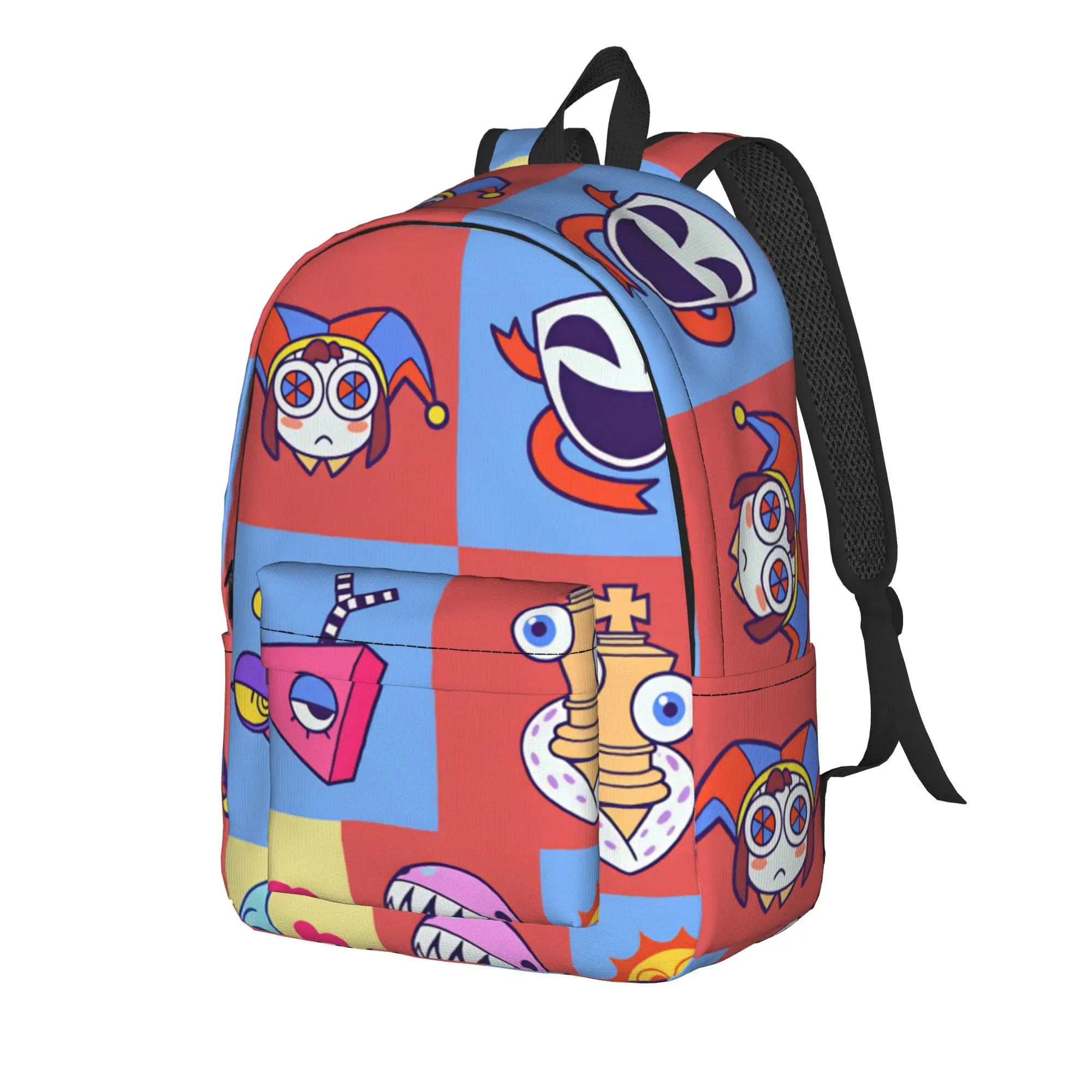 Jax Cartoon Digitals Circus Backpack Animated  Travel Backpacks Boy Girl Cool School Bags Design Large Rucksack