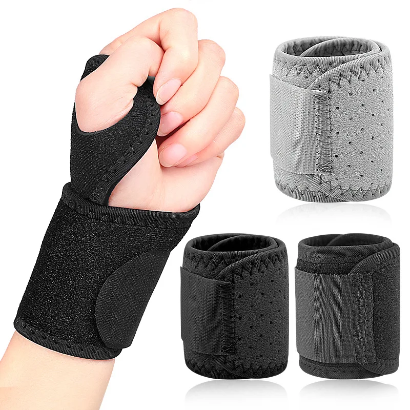 

1Pc Gym Wrist Band Sports Wristband New Wrist Brace Wrist Support Splint Fractures Carpal Tunnel Wristbands for Fitness guard