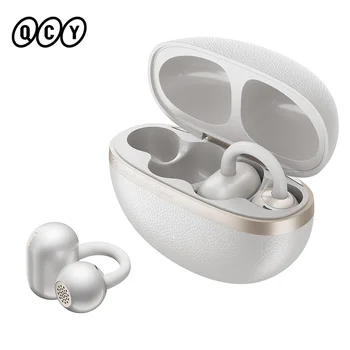 Słuchawki douszne QCY Crossky C50 CT06 z klipsem, Bluetooth 6.0, otwarte, z podwójnymi magnesami, wzmacnianiem basów, zestawem słuchawkowym z 4 mikrofonami, AI Clear Calls, 35H, IPX5