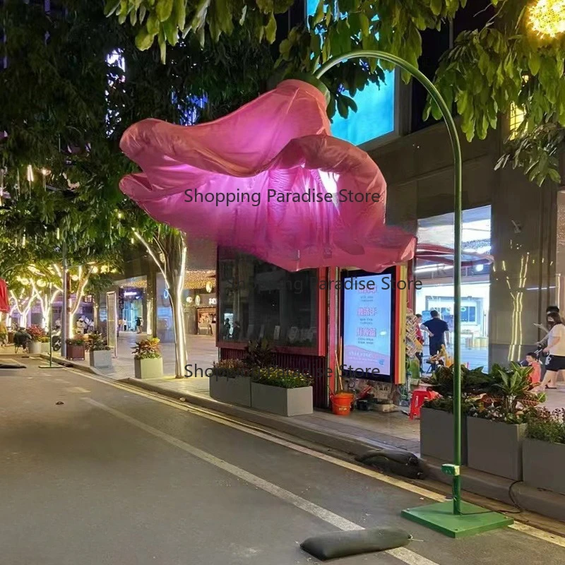 

Art Air-mode Induction Flower Automatic Opening and Closing Flower Sculpture Outdoor Modern Art Sculpture