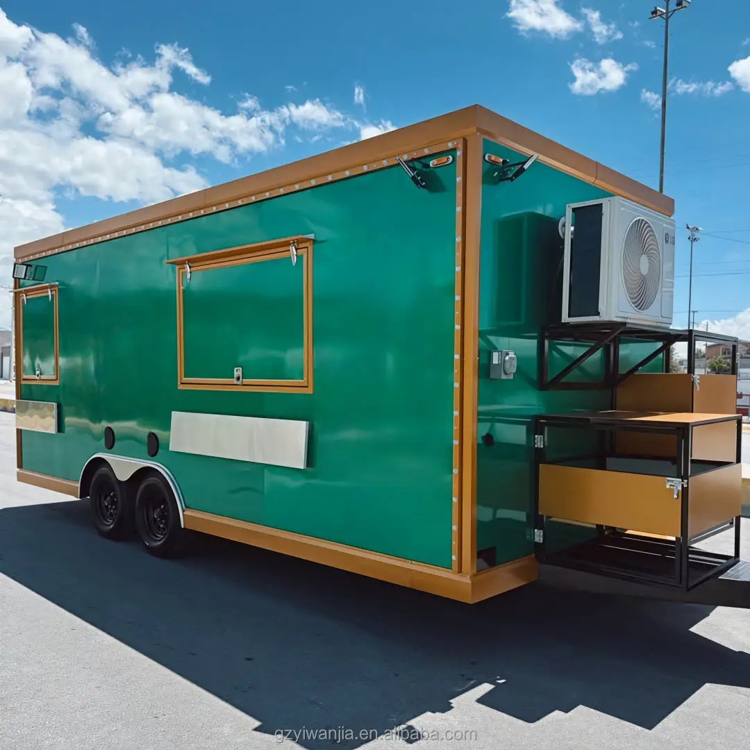 2026 Export Ice Cream Snack Food Mobile Food Trailer for USA UK EU Australia Custom Kitchen Layout Restaurant Festival Catering