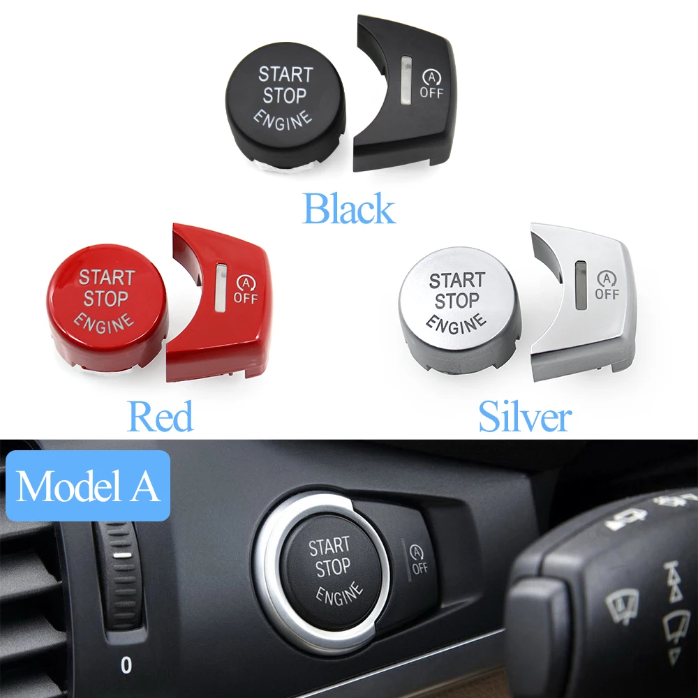 RHD Auto Car Engine Ignition Start Stop Push Button Switch Cover Cap For BMW X3 X4 Series F25 F26 61319153831 61319291692