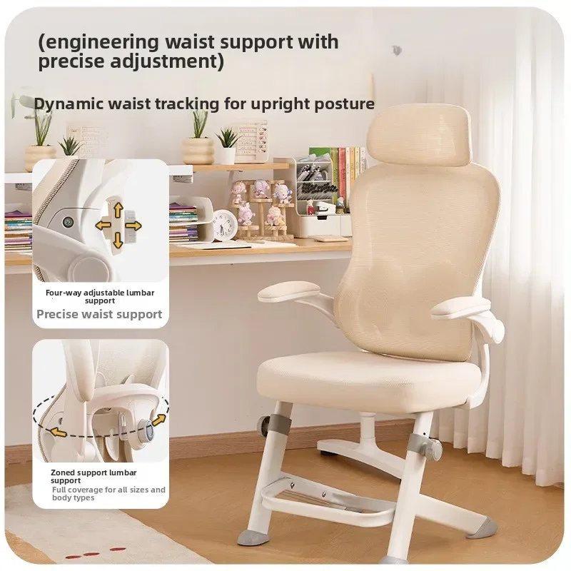 Factory Durable Office Study Chair Computer Chair Household Desk Chair Student Writing Chair Waist Protection Ergonomic Chair
