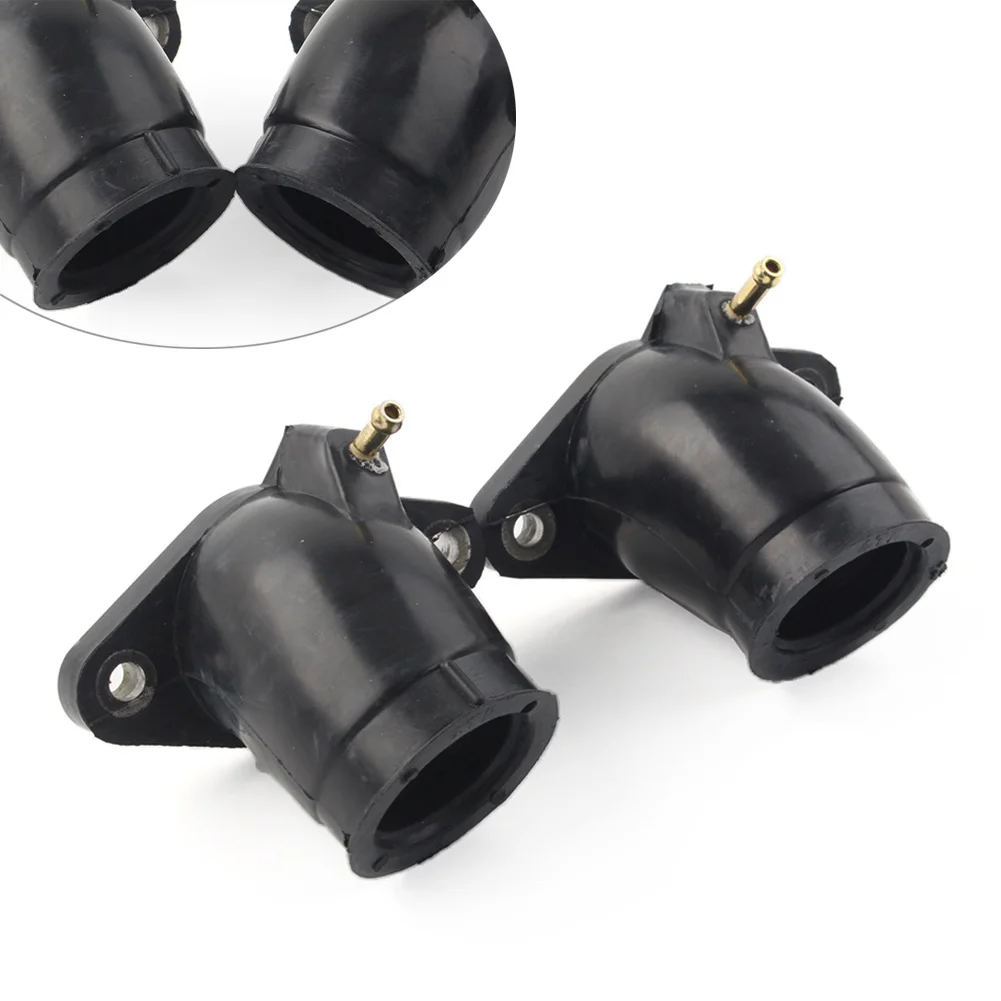 2Pcs Motorcycle Carburetor Joint Carb Intake Boot Mount Set For Yamaha XVS650 V-Star 1998-2011