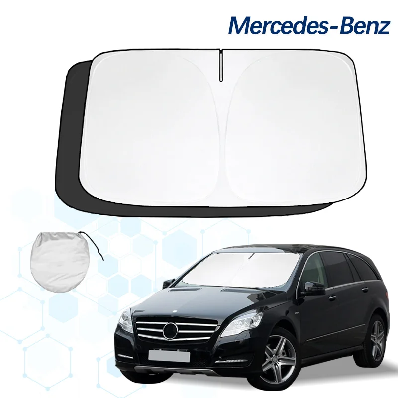 Car Windshield Sun Shade For Mercedes Benz R class Sunshade Summer Visor Protector Foldable Blocks UV Rays Protection Accessorie