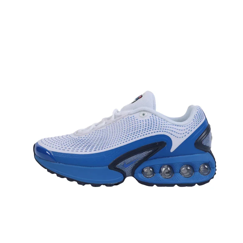 ナイキ エア マックス DN 男性女性ホワイト ブルー滑り止めエア クッション メッシュ通気性ロートップ アスレチック カジュアル ランニング シューズ DV3337-102