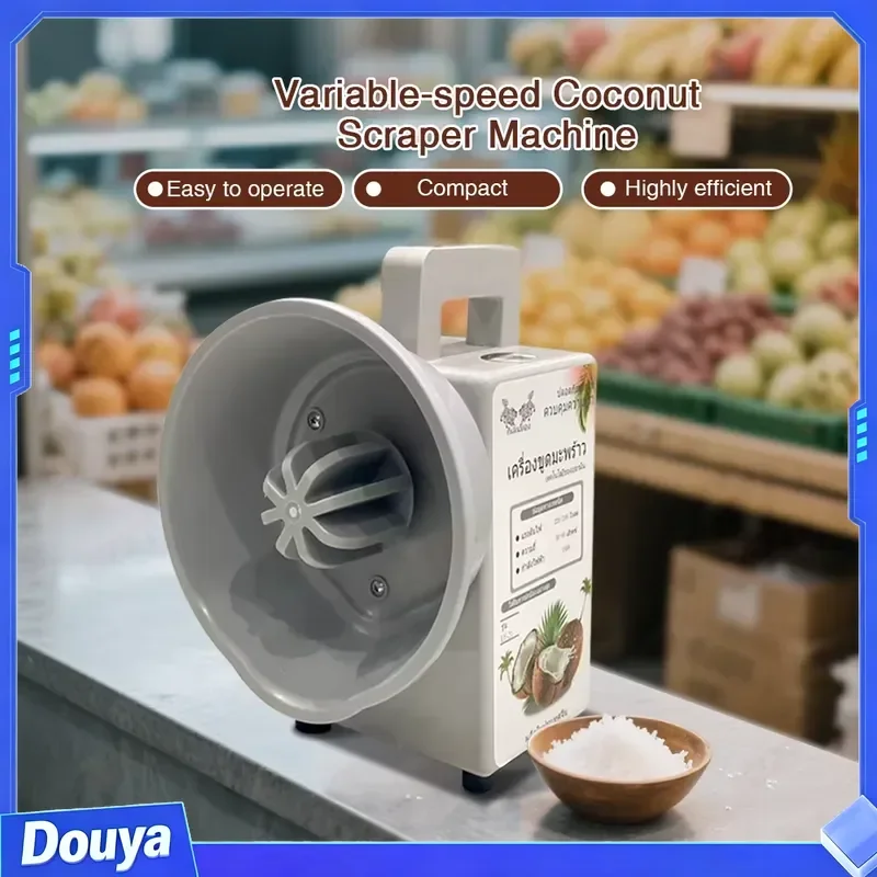 GZZT CO-S1 Commercial Coconut Processing Machine Adjustable Speed Electric Coconut Grater Grinder Shredder Coconut Scrapers