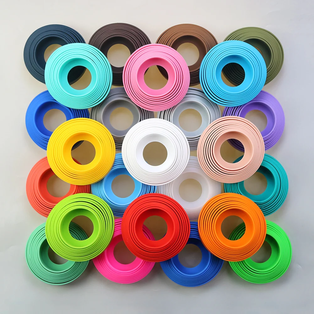 28 Warna 6.5CM Tatakan Gelas Silikon Penutup Bawah Cup Bawah Ring Coaster Sleeve Sheath Awet 65MM Penutup Bawah