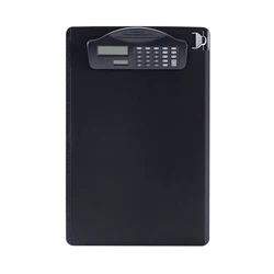 Multifunctional Clipboard with Binder Calculator Writing Pad Pen Slot & Scale for A4 Paper File Suitable for Student Office