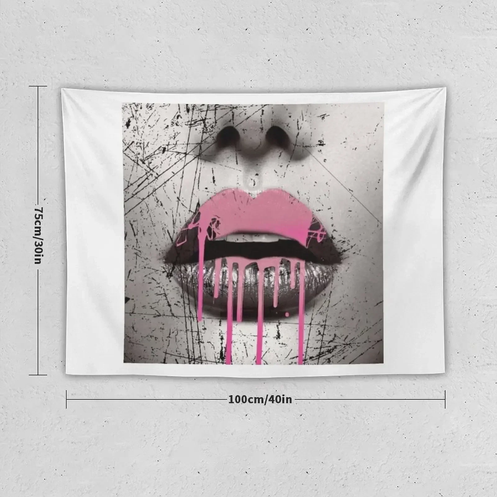 lip dripping Tapestry Funny Wall Decor Decorative Wall Mural Tapestry