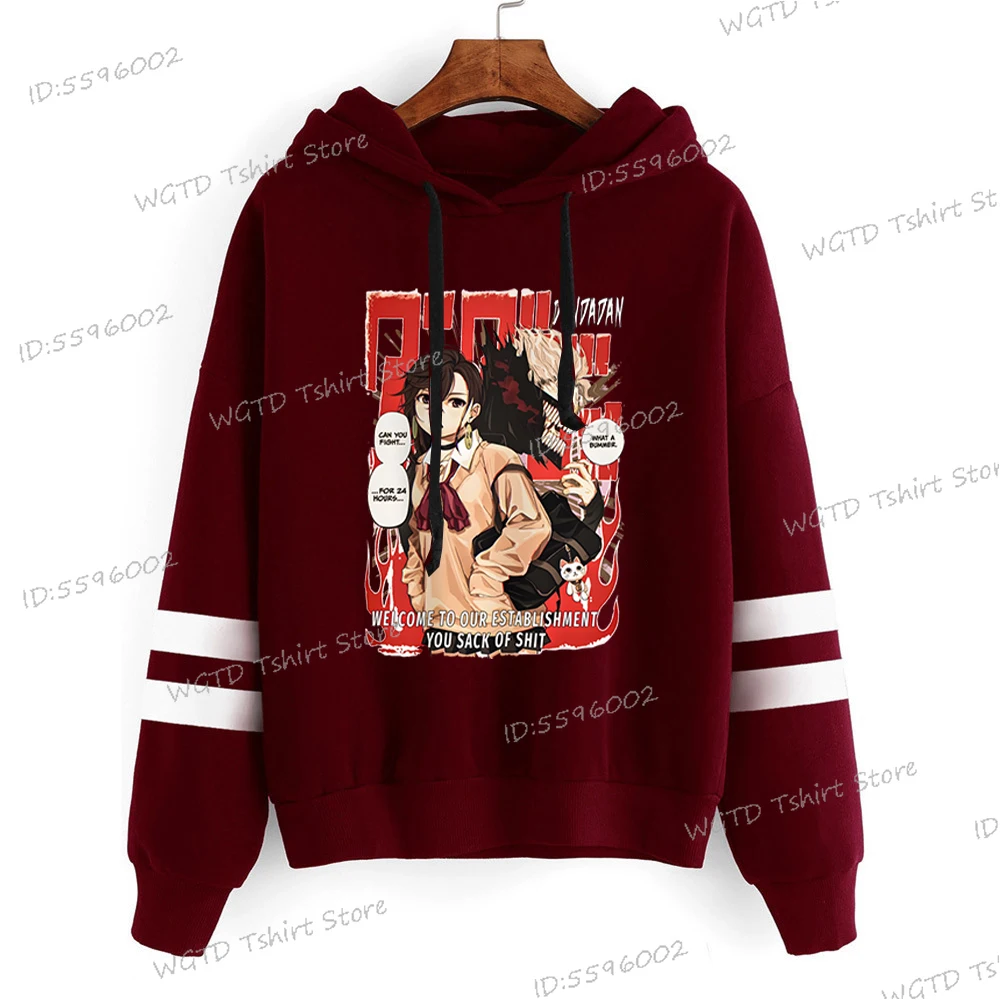 

Hoodies Anime Women's Dandadan Sweatshirts Long Sleeve Momo Ayase Print Unisex Streetwear Cartoon Funny Dandadan Okarun Hoody