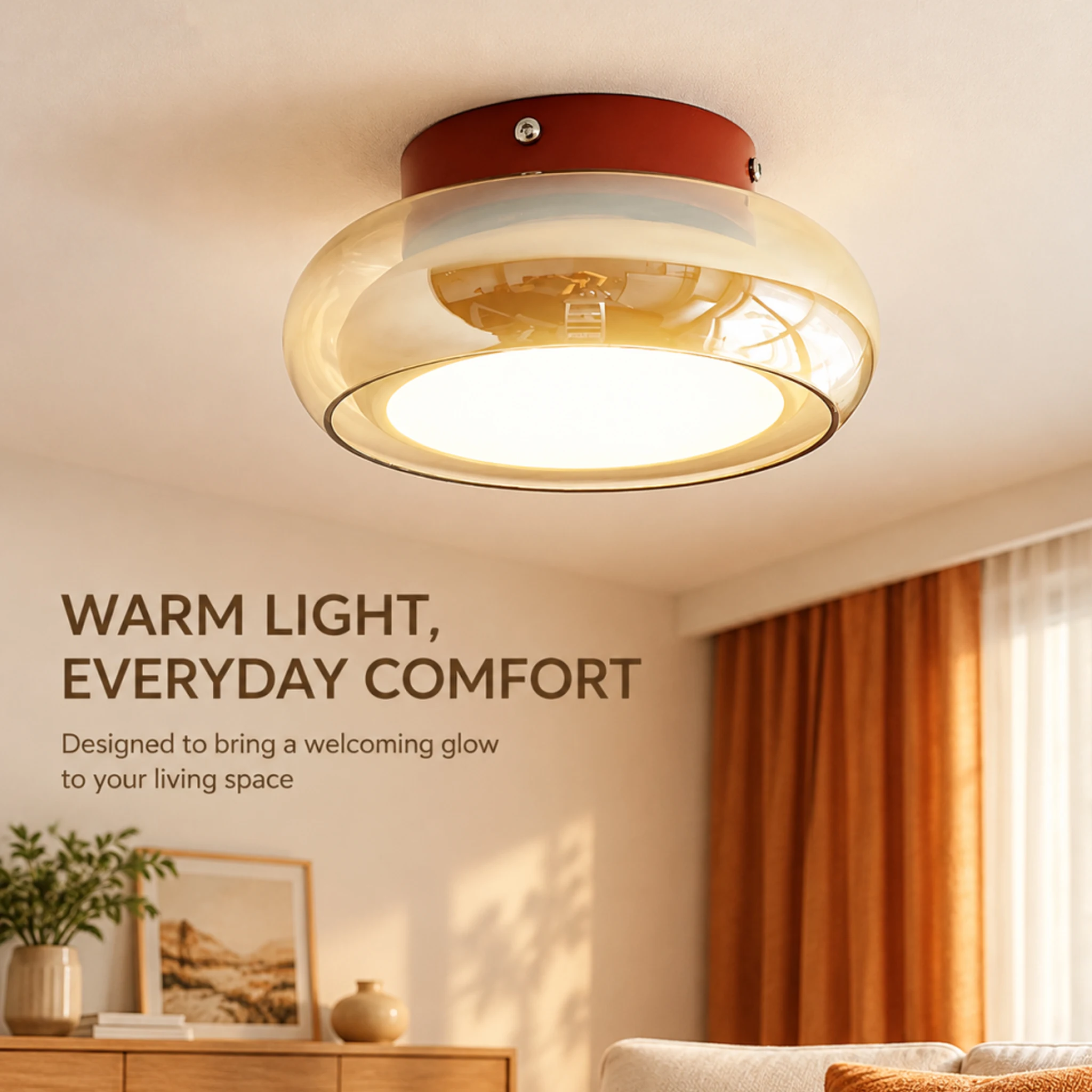 French Glass Ceiling Lamps Cream Style LED Ceiling Light Creative Hallway Entryway Bedroom Corridor Balcony Decorative Light