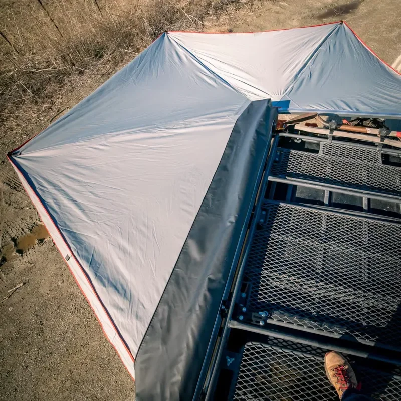 Retractable Fast Open 270 Degree Free Standing Awning for Outdoors Camp Accessories 4WD 4X4 Car Side Foxing Awning Waterproof view 3