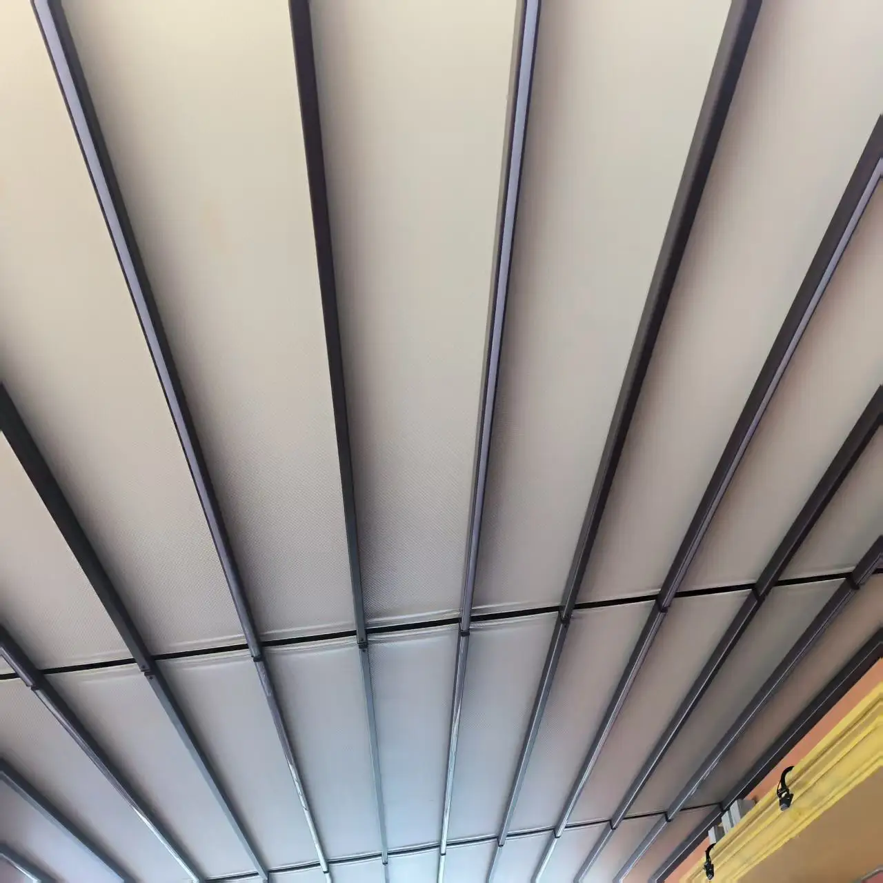 Folding Canopy Source Factory Direct Sales PA Coated Aluminum Outdoor Patio Sunshade Heat Insulation Rainproof Telescopic Canopy