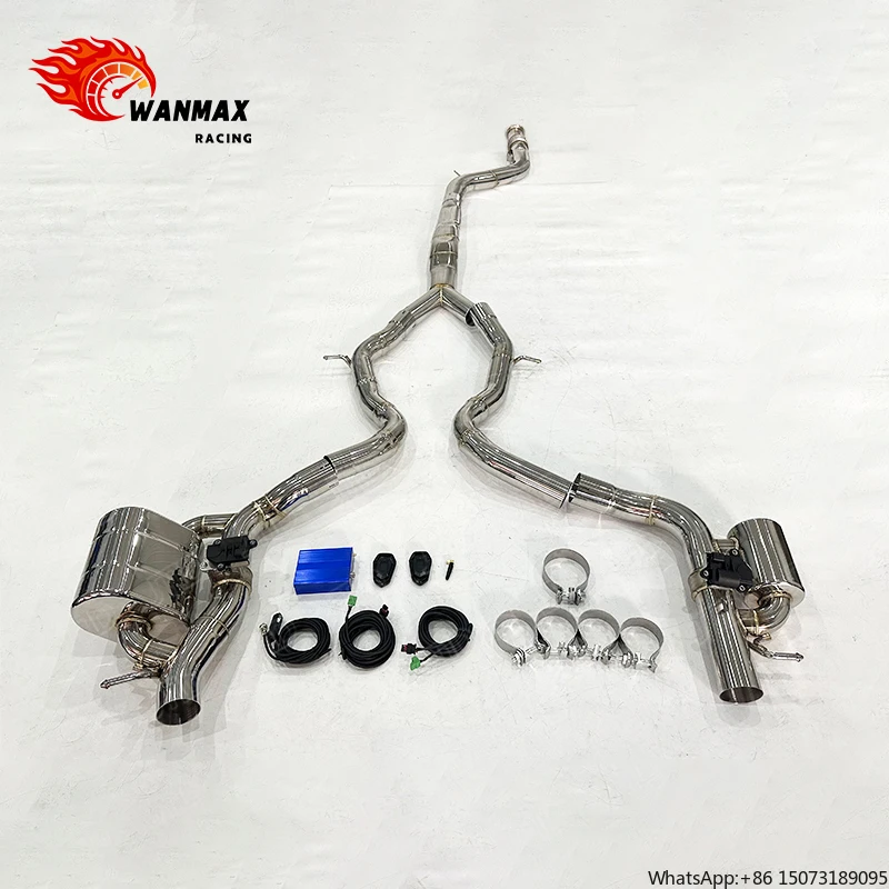 

Для C-Class W206 C43 2022+ Выхлопная система с клапанами, полированная нержавеющая сталь, электронное управление, быстрая доставка