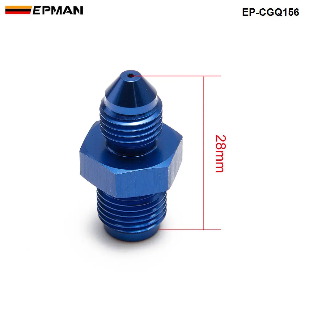 EPMAN 3AN AN3 Blue Turbo Oil Feed Restrictor Fitting for T25/T28 or GT25R GT28R GT30R Aluminum EP-CGQ156