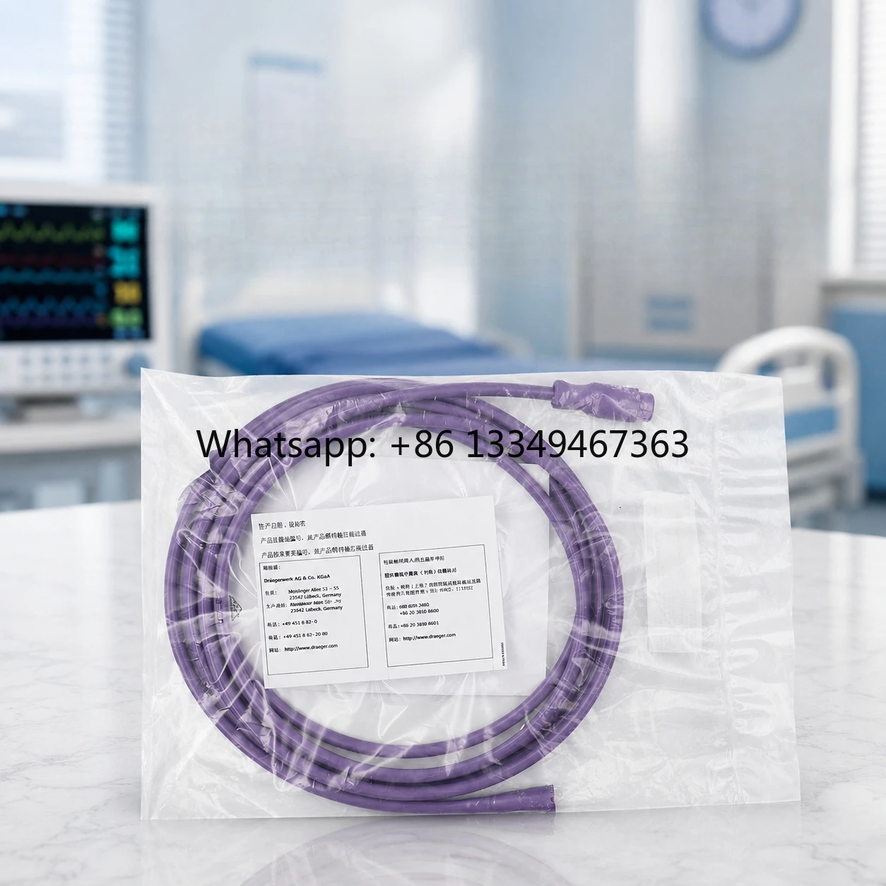 Tube Pressure Air Line Flexible PVC Connector Hose with Standard Female Luer Lock Fittings