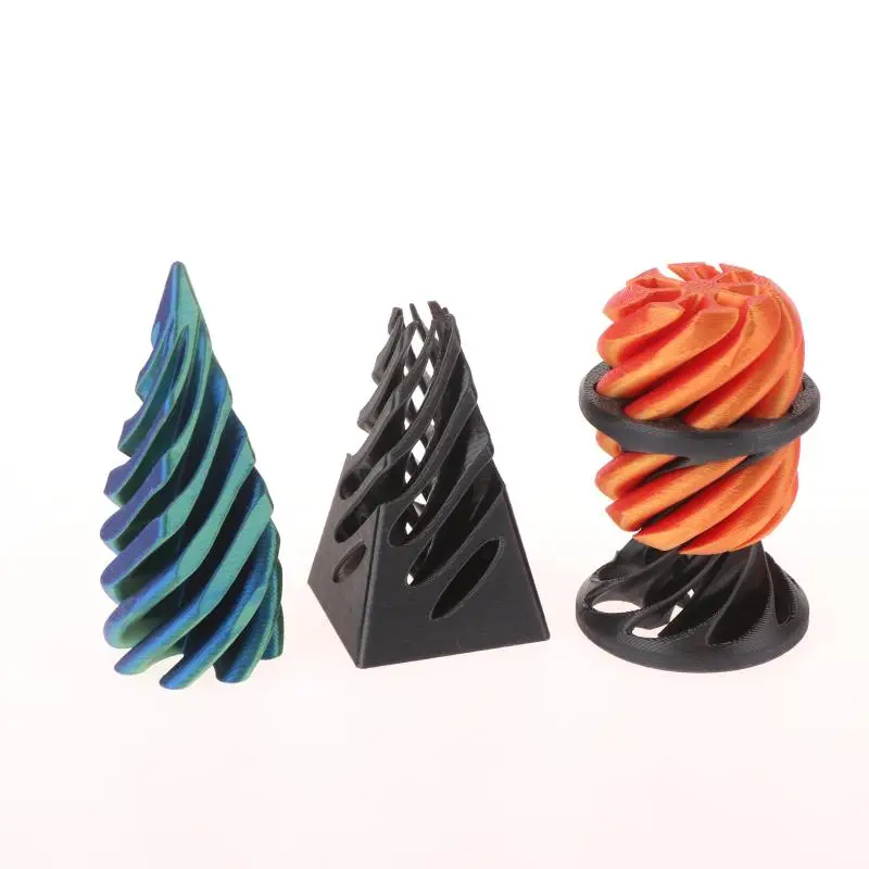 

Цельная мини-вировая нить, иллюзия, декомпрессионные игрушки, 3D печатная спиральная конусная игрушка-непоседа, невозможная скульптура-пирамида