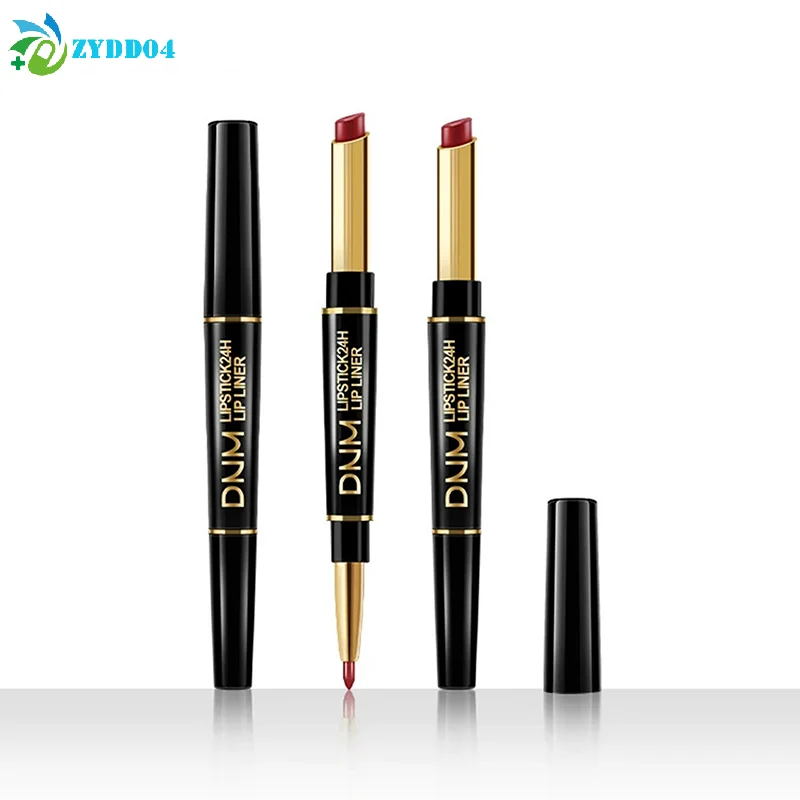 ● Taza antiadherente de doble punta, lápiz labial de larga duración, delineador de labios, alta pigmentación, resistente al agua, regalos del Día de San Valentín, 1 Uds.