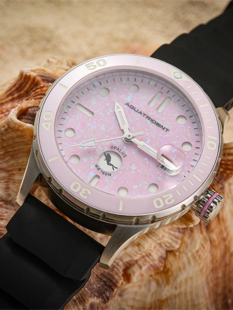 Aquatrident\'s new 36mm luxury  women\'s mechanical watch Standard time watch NH38 mechanical waterproof 100 meters super luminous