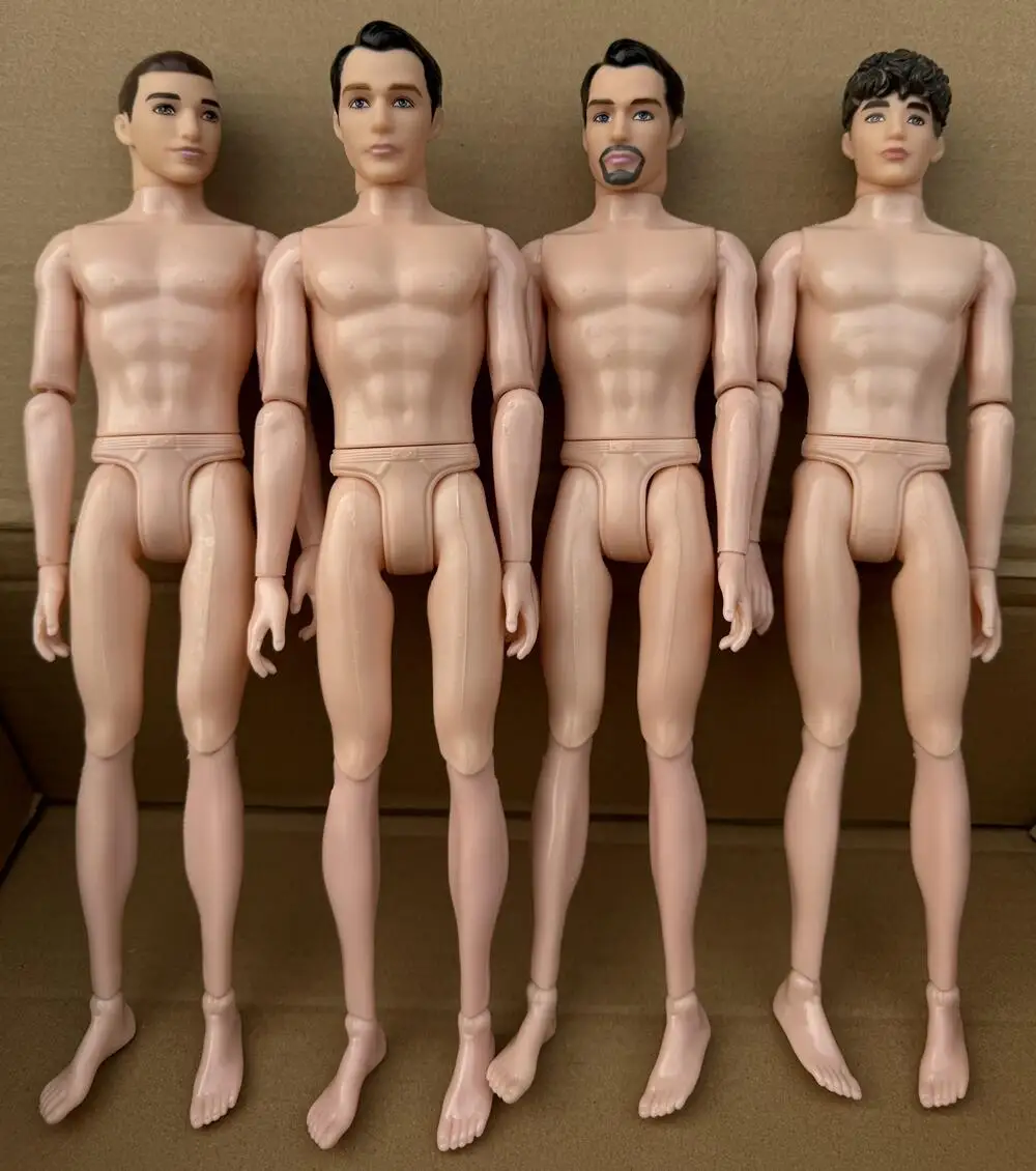 1/6 Boyfriend Doll Movable Joints 30cm Man Ken Dolls Male Prince Naked Nude Man Toy Doll Ken Body DIY Toys For Girls Gifts