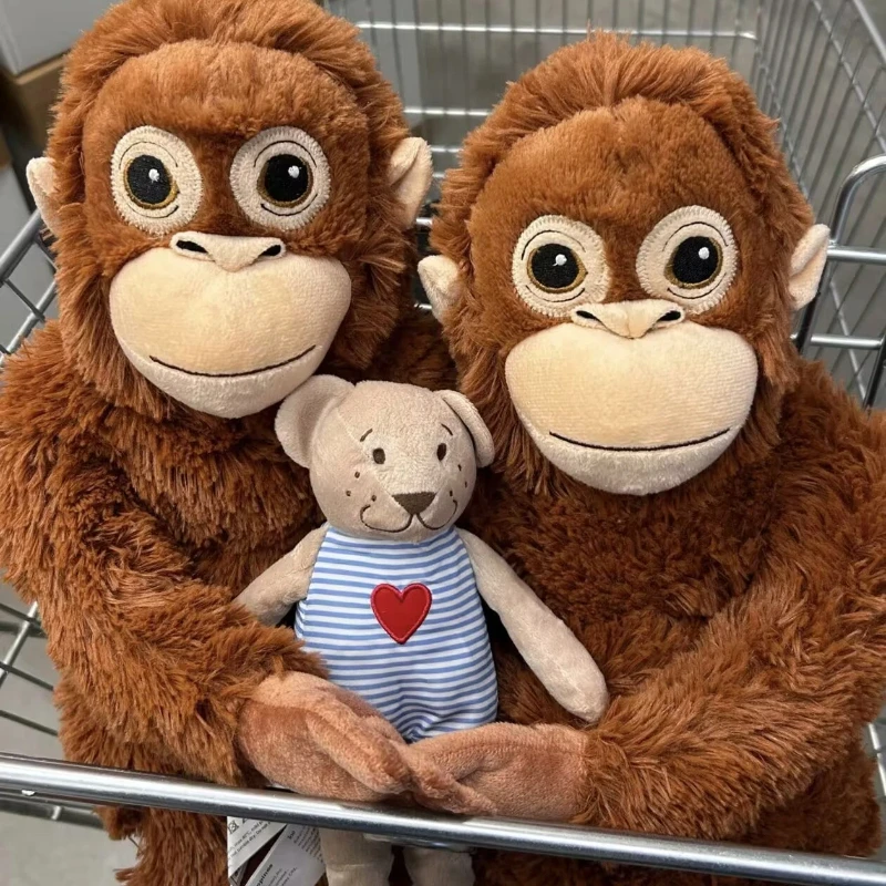 

Generic Stuffed Orangutan Monkey Plush Toy Soft Huggable Doll With Sticky Hands Feet Cute Stuffed Animal Birthday Gift For Girls