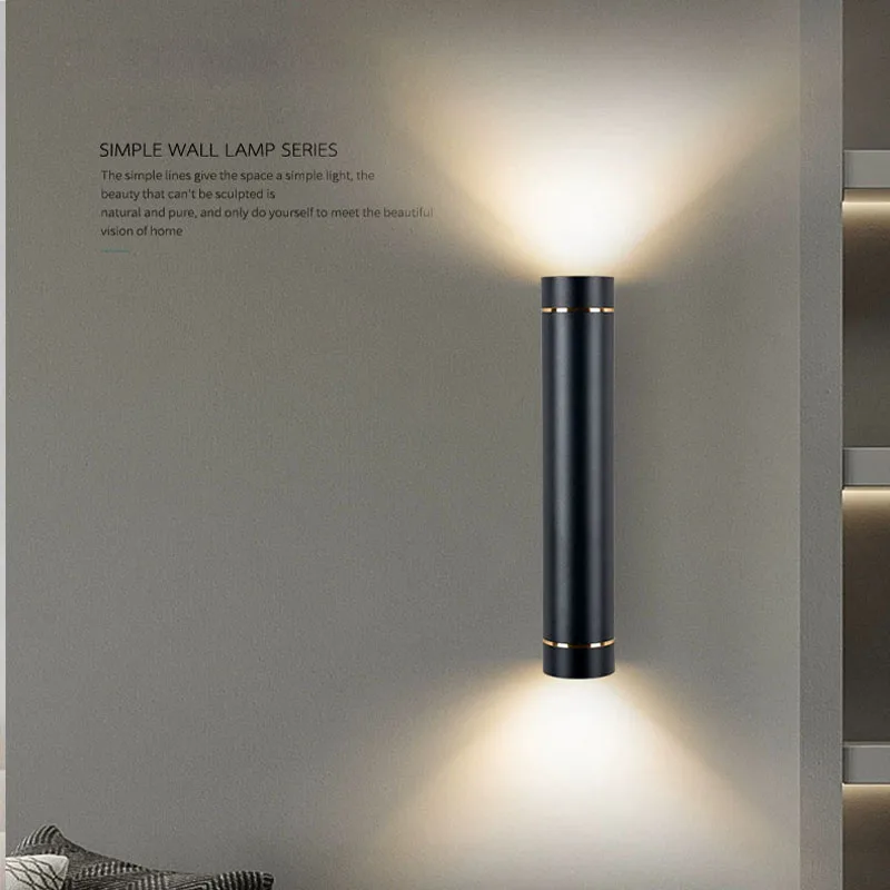 Modern minimalist wall lamps hotel corridors living rooms bedrooms shops GU10 light source wall lamps indoor lighting fixtures.