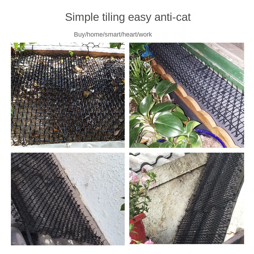 Gardening Cat Scat Mat Repellent Mat Anti-Cat Prickle Strip Spikes Straps Deterrent Keep Cat Dog Away Pet Supplies Garden