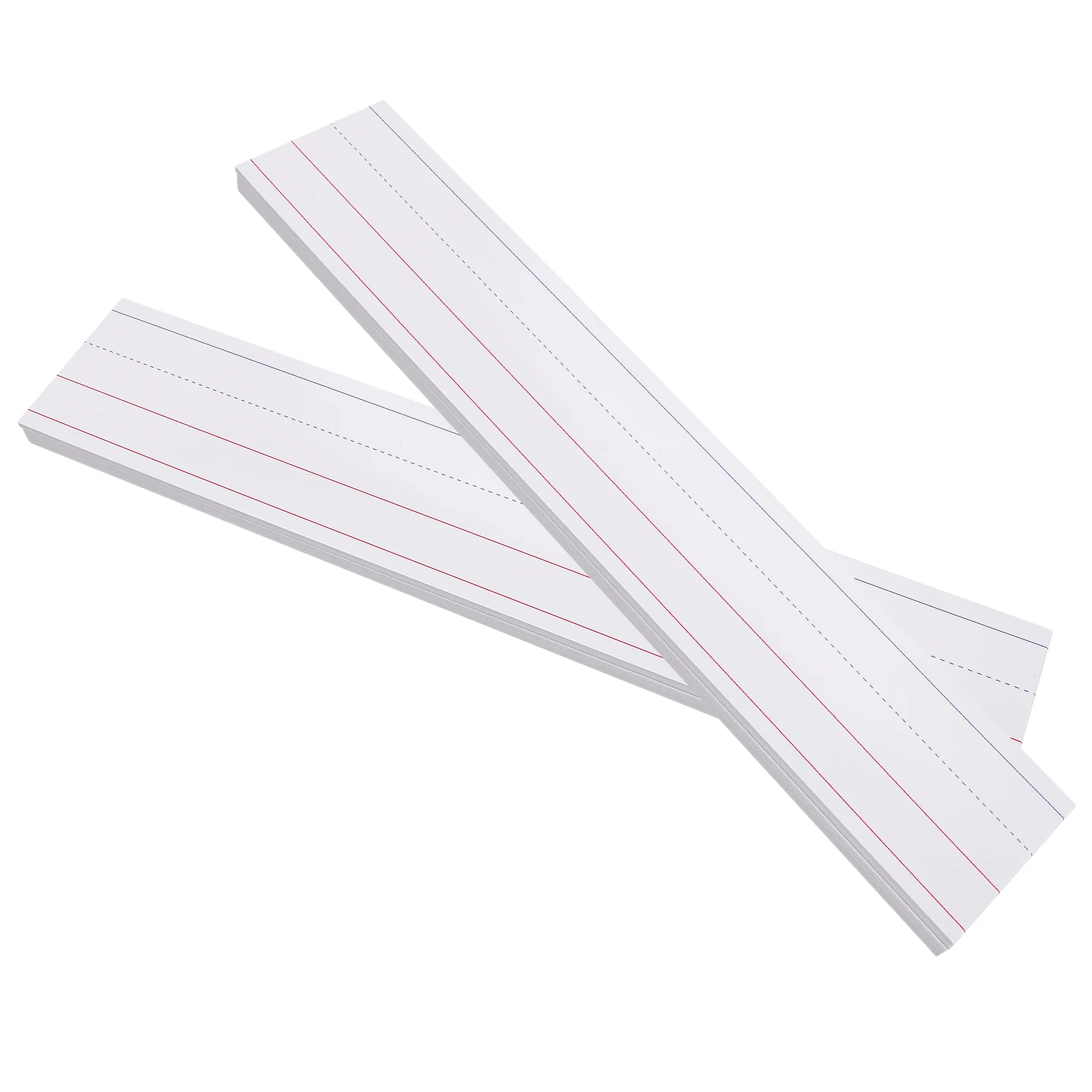 

50 Pcs Kids Sentence Strips Writing Word Teaching Aids Students Supplies Ruled Paper Portable Practical