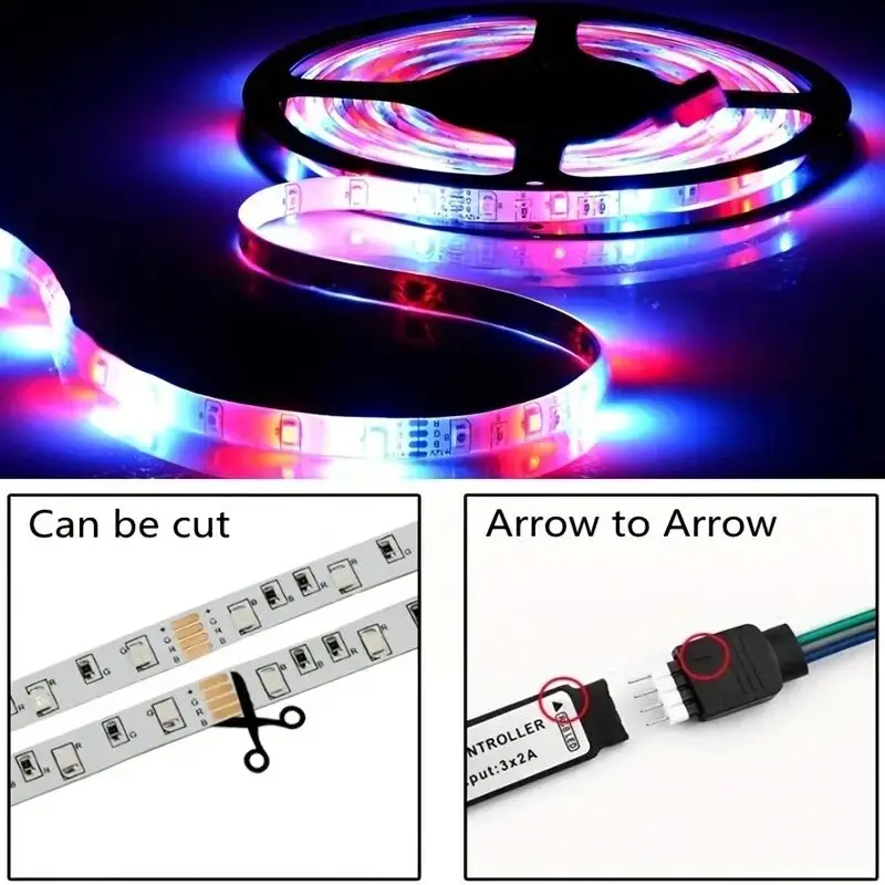 RGB 2835 LED Strip Lights Usb 1-20M 5V,RGB APP Control Color Changing Lights Led Strip Music Sync, Color Changing for Party Home