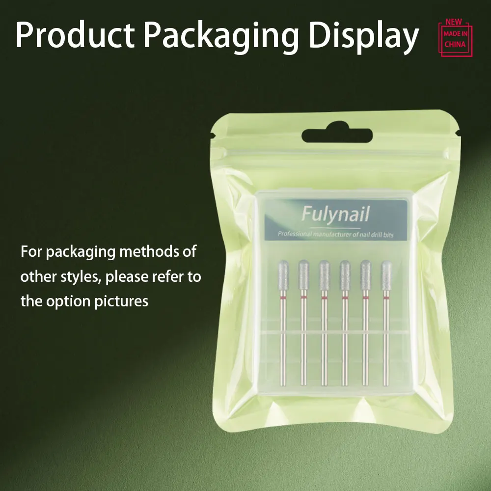 6 pçs/set diamante prego broca manicure rebarba cutícula pele morta limpa fresas elétricas manicure broca acessório