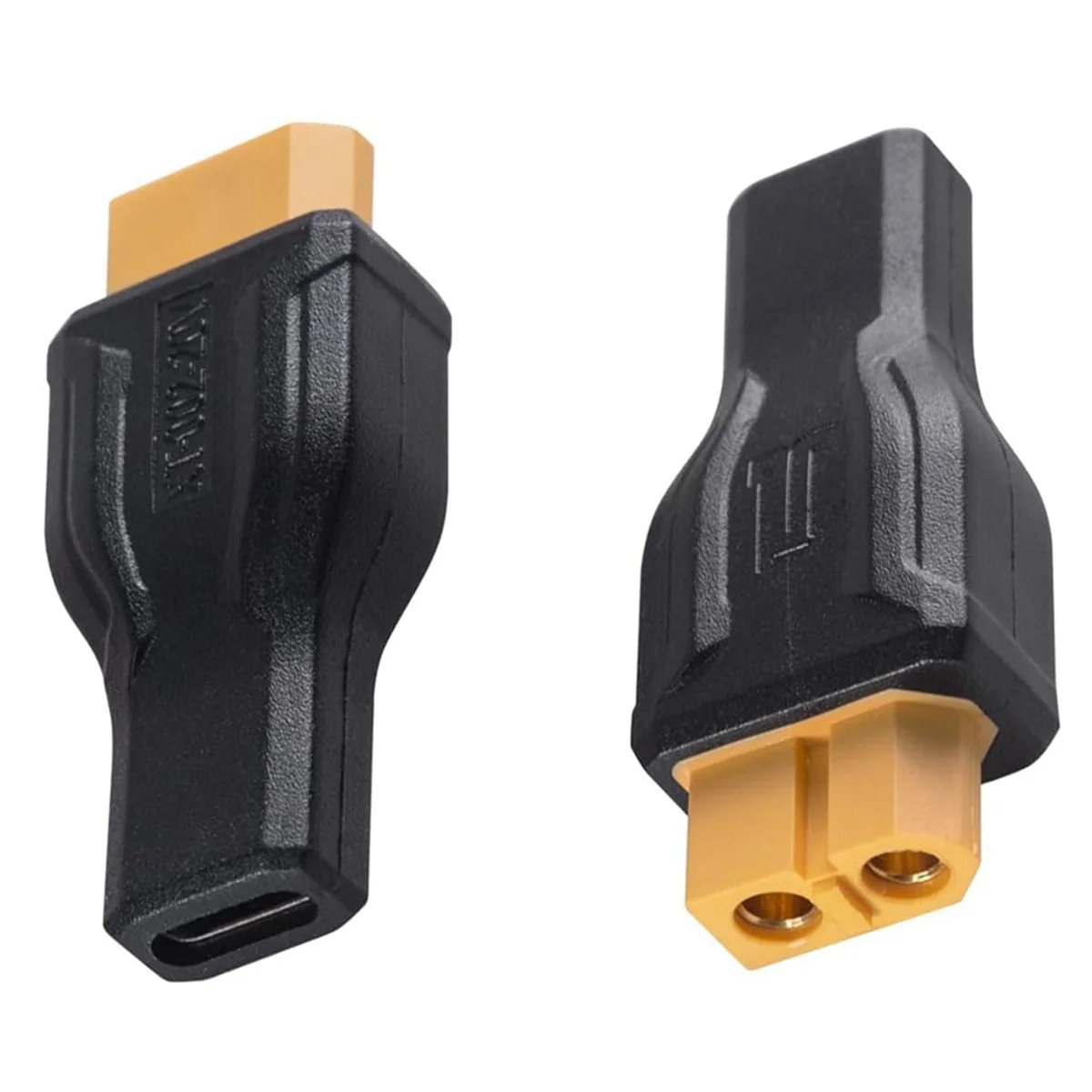 T88C 2PCS USB C to XT60 Adapter Type-C to XT60 Female 100W 20V/5A Charging Connector for RC Model Energy Storage Power