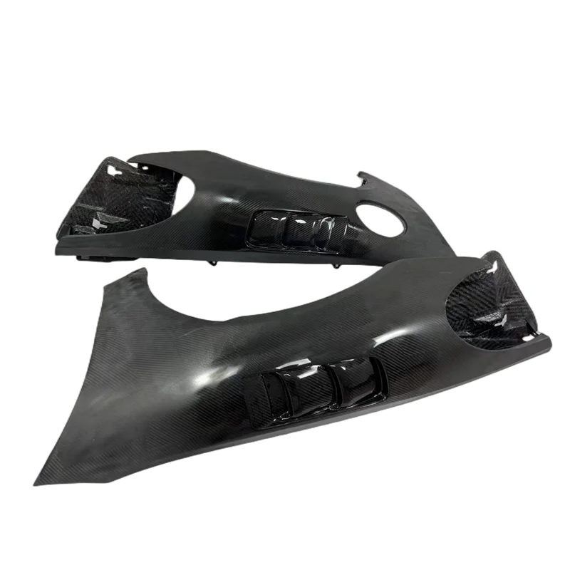 

Commas Style Carbon Fiber Car Fender Air Inlet Vane Fender Body Kit for Porsche 718 Boxster Cayman