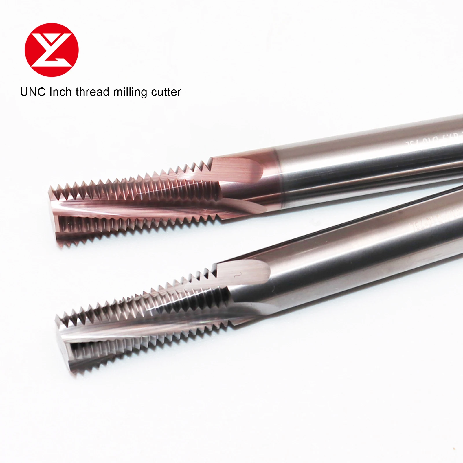 HRC68 Carbide America UNC Cutter Full Teeth Thread Milling Cutter UNC9/16-18 Tungsten Steel EndMill Machining For Aluminum Steel