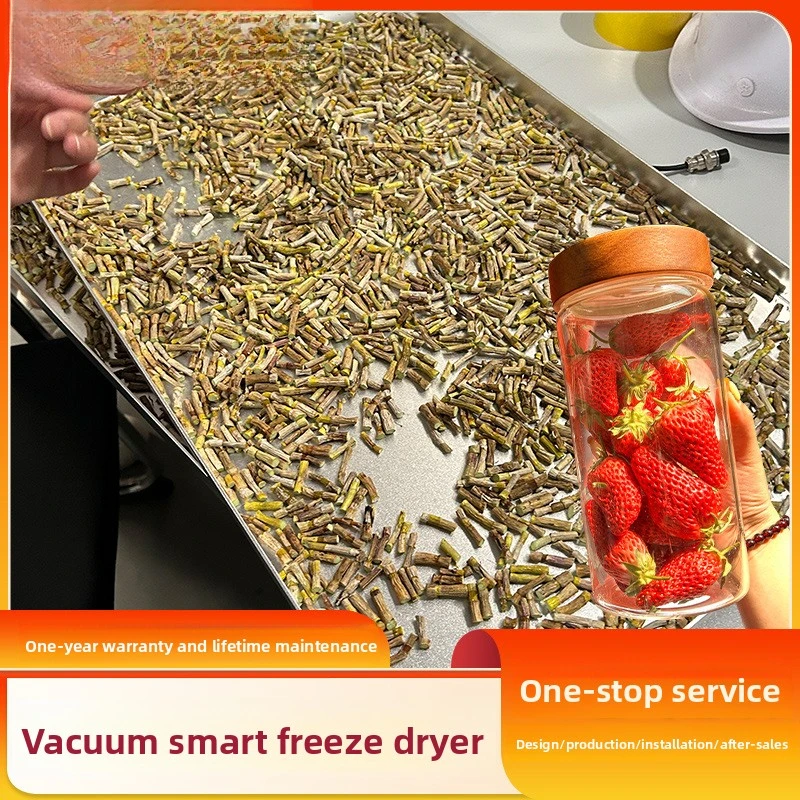 سميكة قطع الزبادي كتلة تجفيف الخوخ الأصفر التابيوكا معدات فاكهة الكيوي فراغ انخفاض استهلاك الطاقة آلة تجميد التجفيف #3