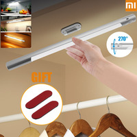 Xiaomi LED Night Light With Motion Sensor Battery 3000mAh Rechargeable Night Lamp Magnetic For Room Kitchen Under Cabinet Lights