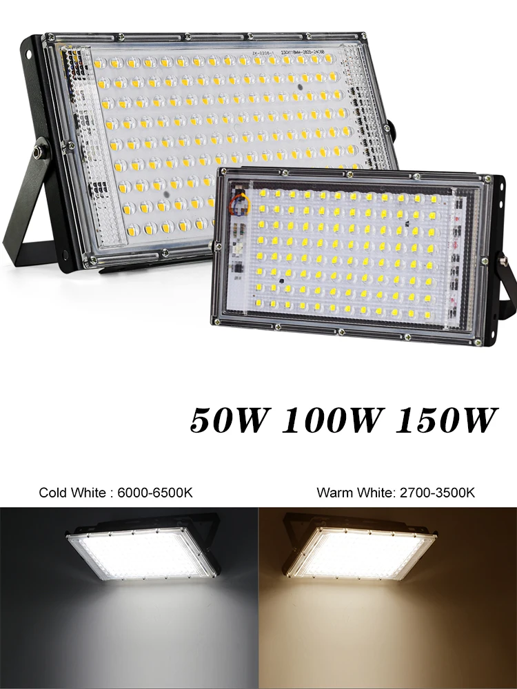 50W 100W 150W Led Flutlicht IP65 Wasserdicht AC 220V Outdoor Flutlicht Scheinwerfer LED Reflektor straße Lampe Wand Flut Lichter