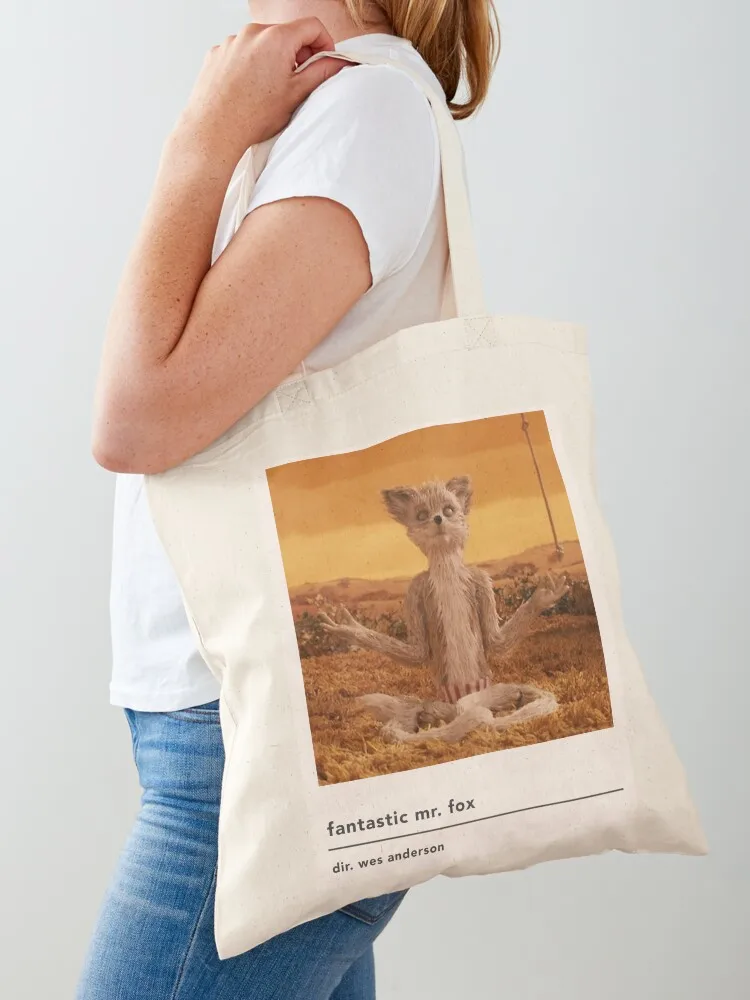 minimalist fantastic mr fox movie poster Tote Bag supermarket folding bag Candy bags Portable shopping bag Canvas Tote