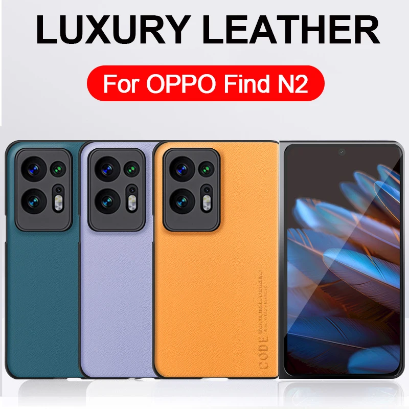 Für OPPO Finden N2 Fall Fall Luxus Leder Stoßfest Telefon Capa für Finden N N2 5G Fall Ultra Dünne Schutz zurück Abdeckung
