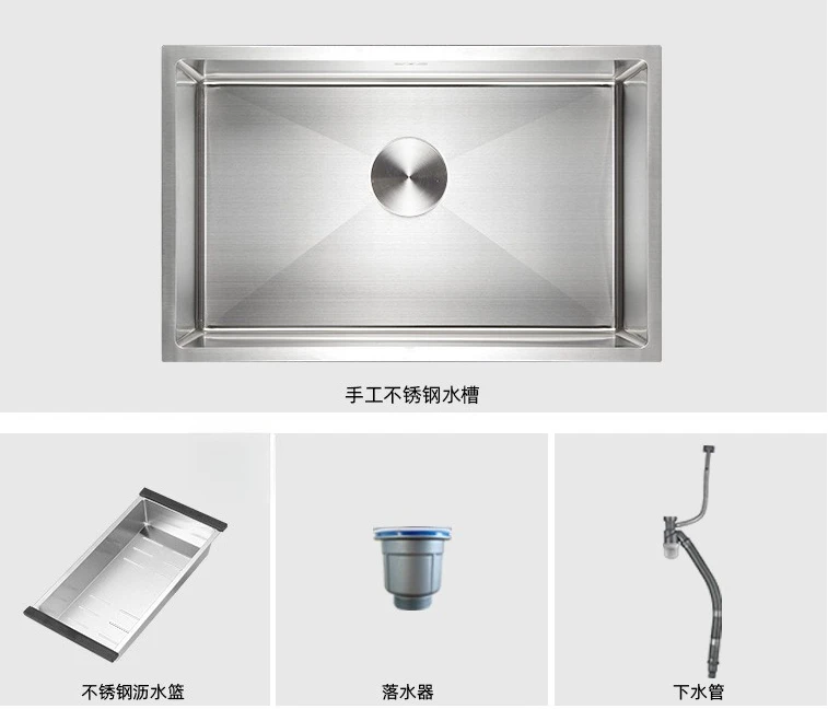 

Stainless steel, sink, brushed, sink, recessed, under counter, kitchen sink