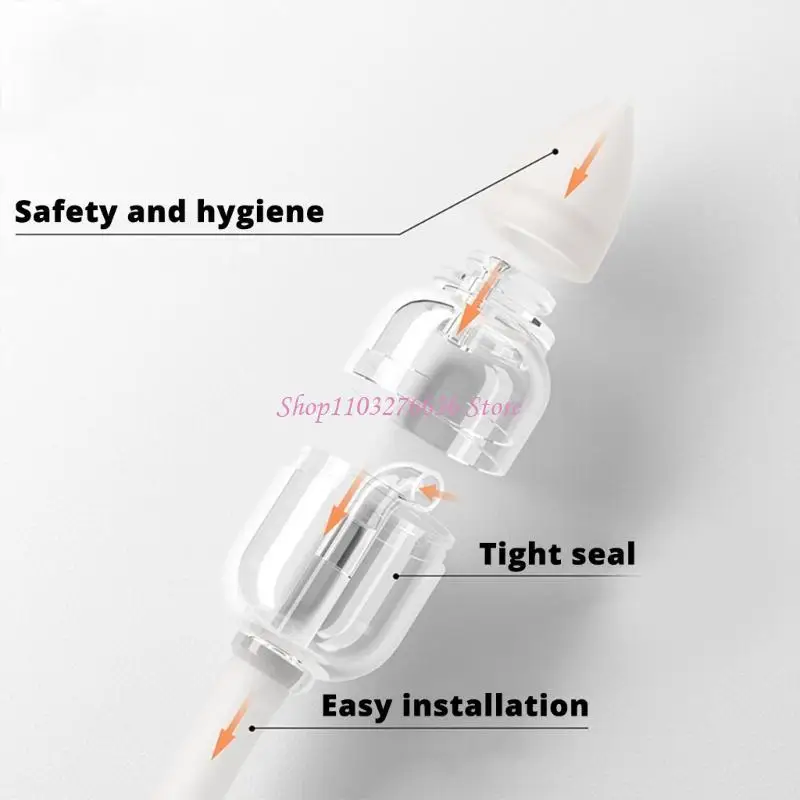 R6FD مضخة يدوية قابلة للغسل ، أداة تنظيف الأنف من الأنف من الأنف للرضع للرضع للرضع من نظافة الأنف