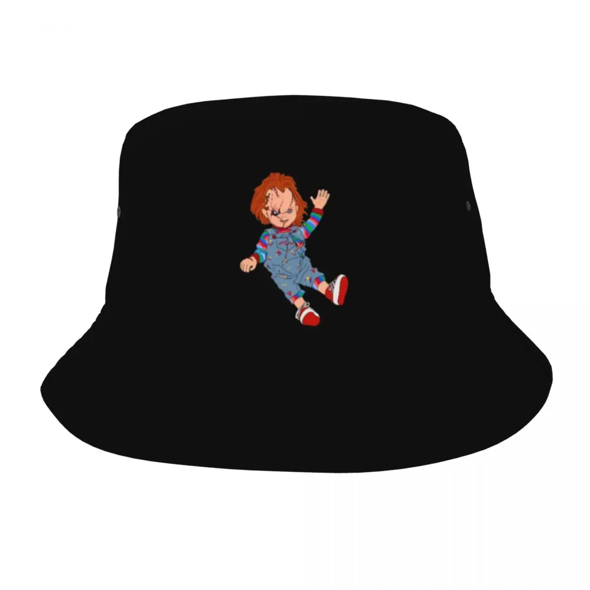 Unisex Bucket Hats Killer Chucky Bride Of Chucky Summer Beach Vacation Fishing Caps Child's Play Panama Hat Gifts Idea