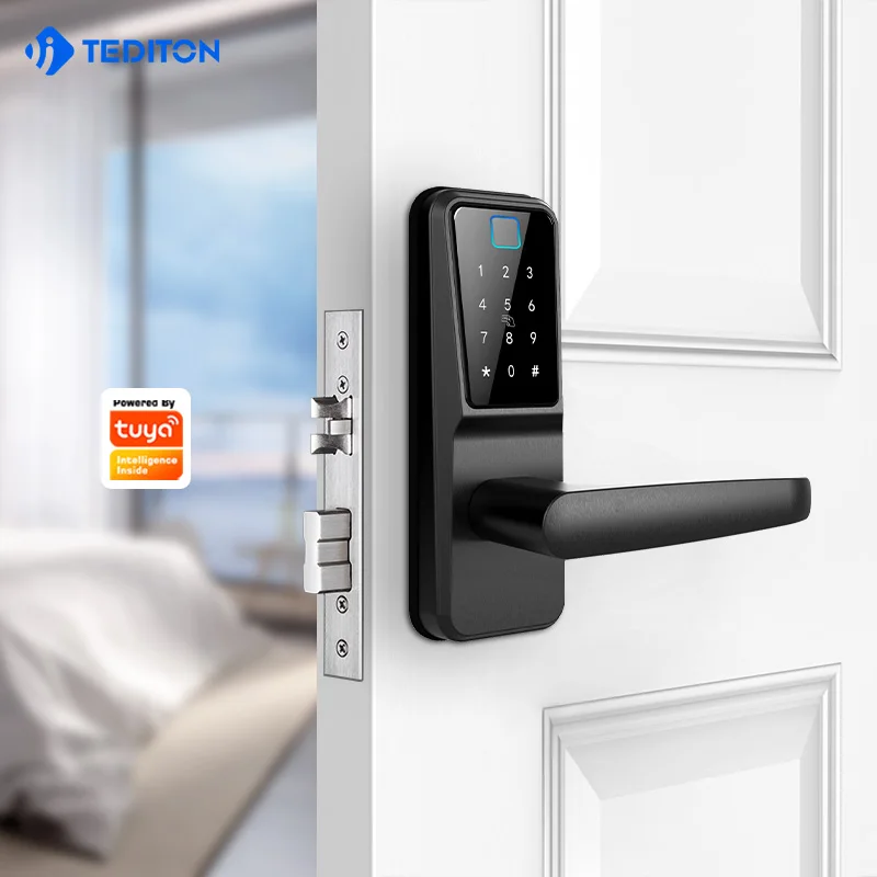 2028Tuya fingerprint casa fechadura eletronica home cerchiarezza inteligente smart door lock impermeabile