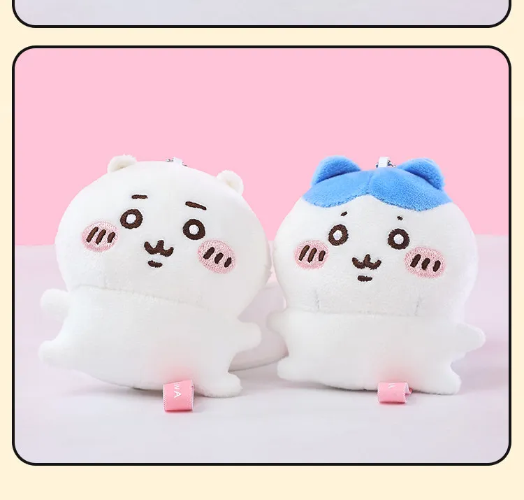 Original Chiikawa Anime Plüschpuppe Kawaii Usachi Schlüsselanhänger Hachiware Schlüsselring Gefüllter Anhänger Rucksack-Ornament Spielzeug Geburtstagsgeschenk – Detail 12