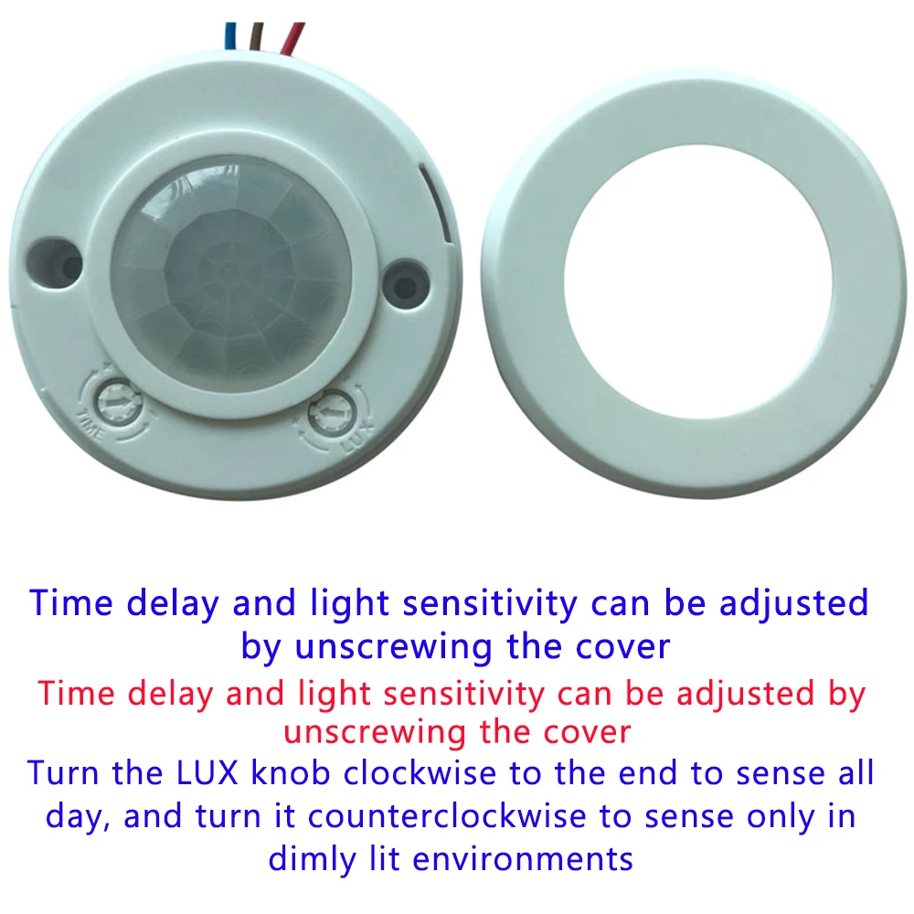 220V Light Switch Human Motion Movement Body PIR Transducer Sensor LED PIR Infrared Motion Sensor Detection