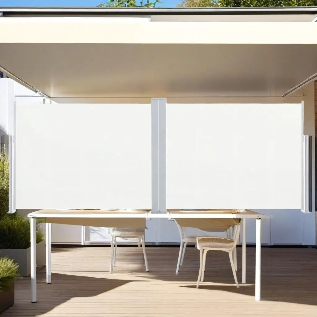 Retractable Side Awning Cream 140x1000 cm