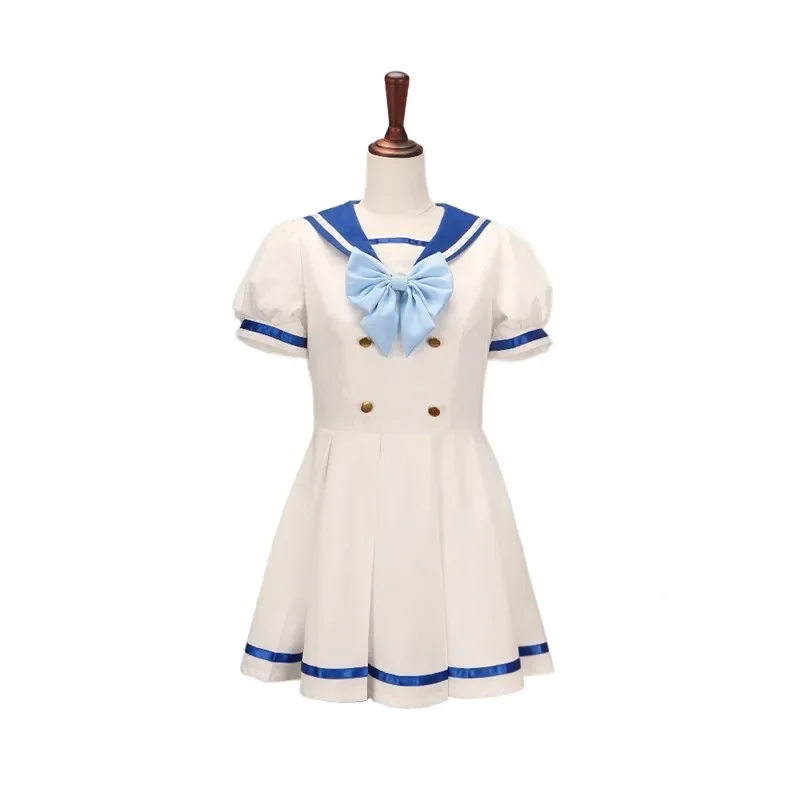 ชุดคอสเพลย์สาวน้อยน่ารักสไตล์อนิเมะญี่ปุ่น ชุดนักเรียนหญิง ชุดกะลาสี ชุดเดรสสีขาว สำหรับงานฮาโลวีน งานคาร์นิวัล งานปาร์ตี้ งานแสดงบนเวที ปี 2025