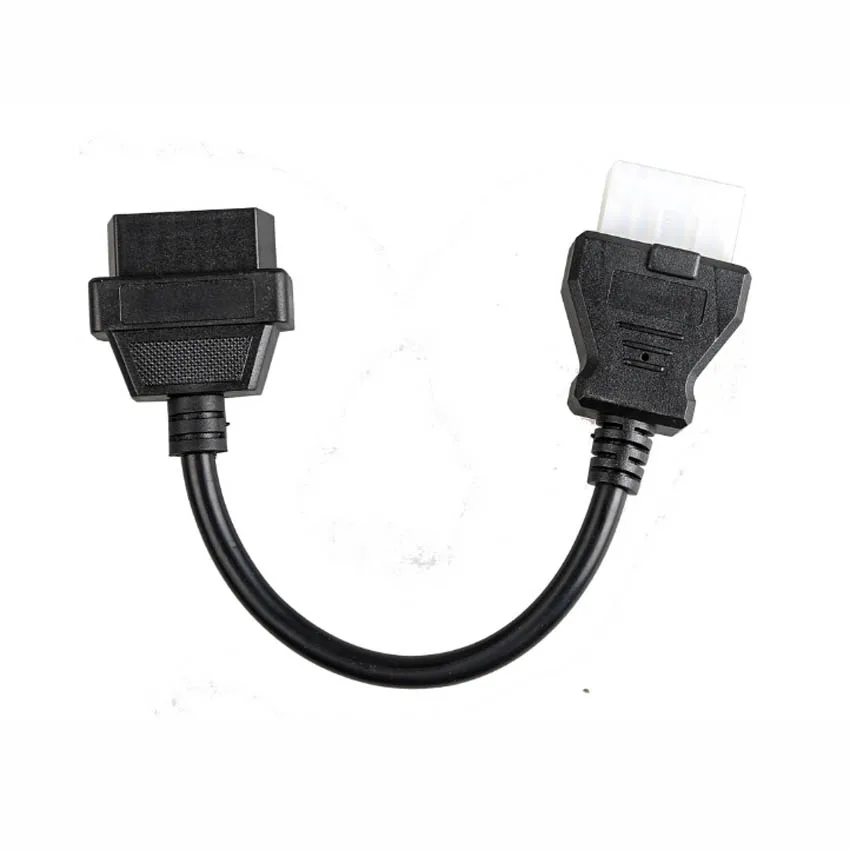 16pin To 12pin Obd Convert Cable for Mitsubishi 12 pin Car Diagnostic Scanner 16 Pin Obd2 Male To 12PIN Port Connector Adapter